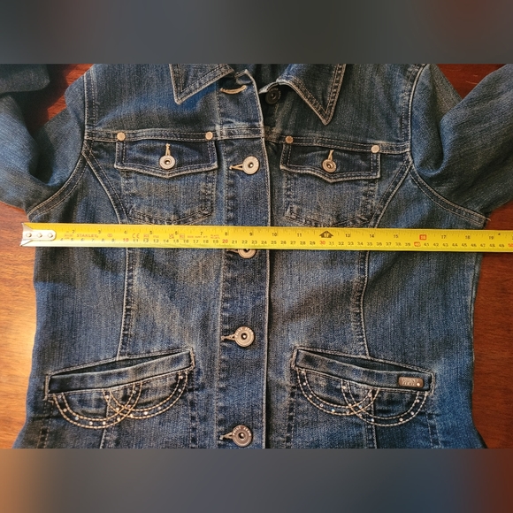Point Zero womans denim jacket. Size small. - Picture 7 of 7